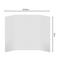 thumbnail image 3 of Chok 4 Pcs Panneaux d'Affiche Trifold Petits Panneaux de Présentation Blancs Ondulés Panneau d'Affichage d'Affaires Trifold, 3 of 7