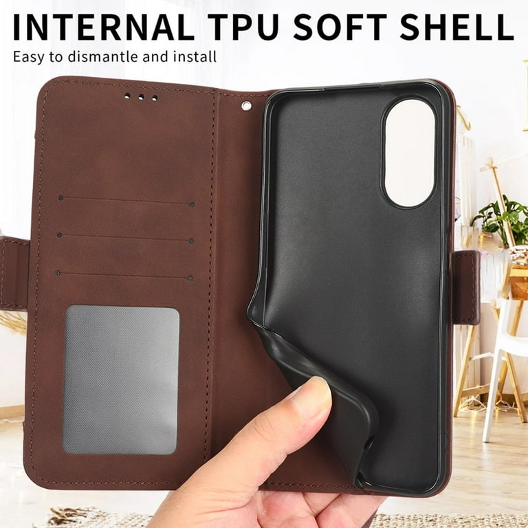 Case for OnePlus 7T Pro Leather case, PU leather wallet case, and
