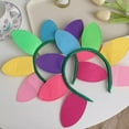 thumbnail image 6 of comerut Colorful Sun Flower Decor Headband Elastic Design Kids Hairband Christmas Makeup Daily Party Hair Accessories, 6 of 7