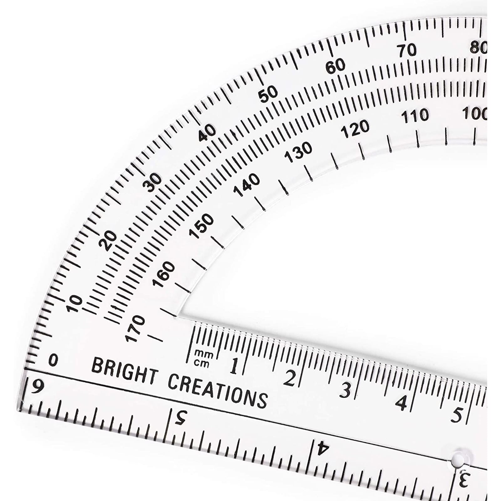 6 Inch Zealor 24 Pack Plastic Protractors Clear Math Protractor 180 Degrees 