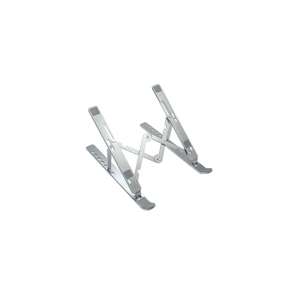 Centon Electronics OBA2E Portable Laptop Riser Stand, 11.85" X 2.5" To 5.5", Silver