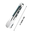 thumbnail image 2 of Stainless Steel Food Clip Lightweight Barbecue Tool for Serving Grilling and Baking Heat Resistant Food for Home Restaurant and Party Use, 2 of 9