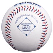 Baden Ballistic Leather Pitching Machine Baseballs, White, 9 Inch, 12-Pack