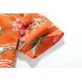 thumbnail image 6 of SSLR Big Boys Flamingos Hawaiian Shirt Button Down Shirt Short Sleeve Luau Shirt for Kids, 6 of 8