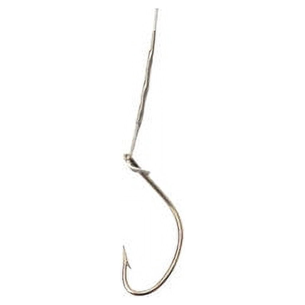 (2 pack) Eagle Claw 424NWH-1/0 Nylawirewith Kahle Hook, Nickel, Size 1/0, 5 Pack