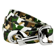 Country Brook Petz - 1 inch Woodland Bone Camo Dog Leash - 4 Foot