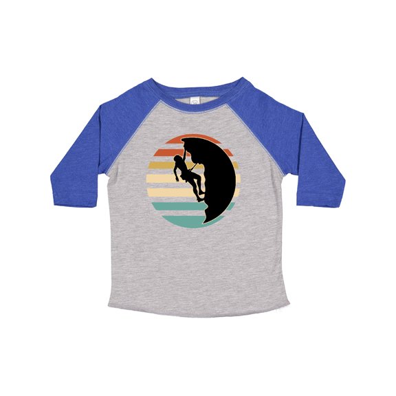 Inktastic Rock Climbing Mountain Climber Silhouette Boys or Girls Toddler T-Shirt