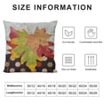 thumbnail image 5 of PHYHOO Strawberry  Linen Throw Pillow Covers Autumn Fall Maple Leaves Bow-Knot Design Decorative Cushion Cover Pillowcase for Sofa Pillow Shams White, 5 of 5