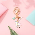 thumbnail image 4 of IDEANATEGRATE Llavero Colgante De Aleación Rosa Con De Unicornio Para Llaves Y, 4 of 8