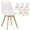 White, variant on HOMCOM Modern Dining Chairs Set of 6 with PU Leather Cushion, Wood Frame