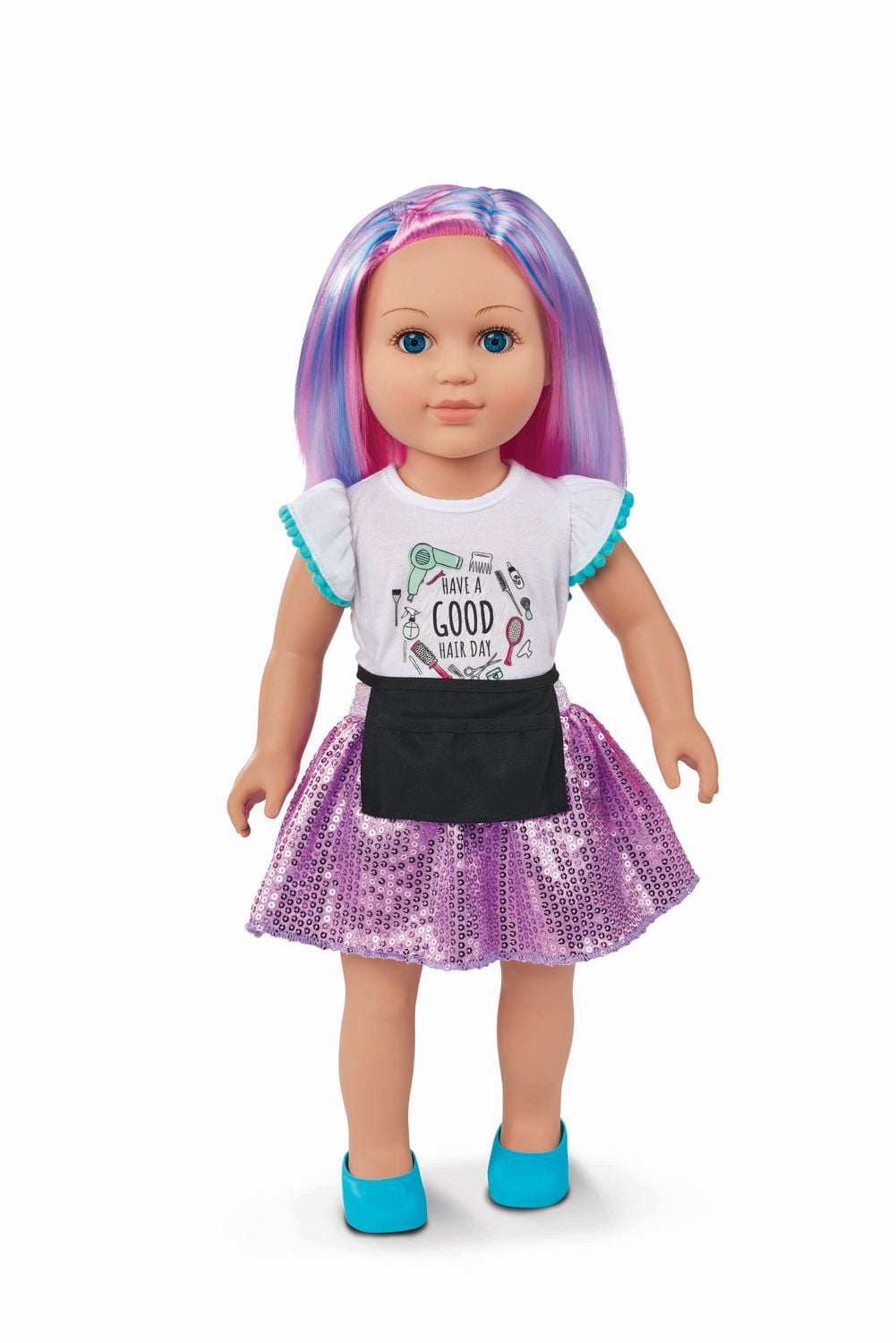 My Life As Poseable Hairstylist 18" Doll, Choose from 2 Styles