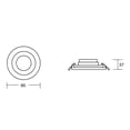 thumbnail image 4 of Estevez luminario LED empotrable SWING LED, 5.5W, 6500K luz fría, blanco, 4 of 5