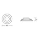 thumbnail image 4 of Estevez luminario LED empotrable SWING LED, 5.5W, 6500K luz fría, blanco, 4 of 5