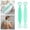 Green, variant on 35.6" Extendable Silicone Back Scrubber for Shower, Back Washer with Long Strap Handle, Dual-Sided Silicone Body Brush for Men and Women
