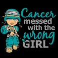 thumbnail image 3 of CafePress - Combat Girl Ovarian Cancer - Women's Dark Pajamas, 3 of 4