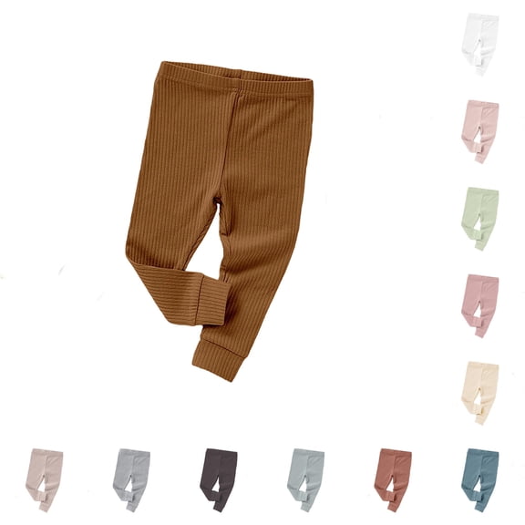 MEZZALL Boys Pants Soft Baby Leggings Solid Color Casual Trousers For Autumn Toddler Breathable Comfort Stretchy Daily Wear, 3-4 Years