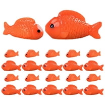 IDEANATEGRATE Miniature Fish Figurines 36Pcs Resin Tiny Fish Garden Decor Aquarium Decorations Red Mini Animals