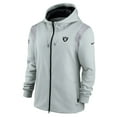 thumbnail image 2 of Men's Nike Silver Las Vegas Raiders Performance Sideline Lockup Full-Zip Hoodie, 2 of 2