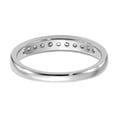 thumbnail image 5 of 14K White Gold Diamond, Lab Grown Round Ring Band Diamond VS SI, D E F, 1 3ct Channel , Size 5, 5 of 6