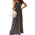 thumbnail image 1 of Enwejyy Womens Holiday Beach Summer Floral Print Sleeveless V-Neck Sexy Slip Dress, 1 of 5