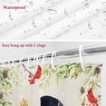 thumbnail image 6 of Snowman Christmas Bathroom Shower Curtain Winter Snowflake Cardinal Bird Linen Waterproof Washable Shower Curtains for Bathtub Bath Decor with Grommets and Hook 36 X 72 Inch, 6 of 8
