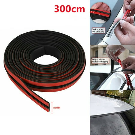 

Car Rear Windshield Casement Trim Edge Moulding Rubber Weatherstrip Seal Strip