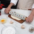 thumbnail image 4 of (2 pack) Cook With Color White 17in silicone rolling pin, 4 of 6