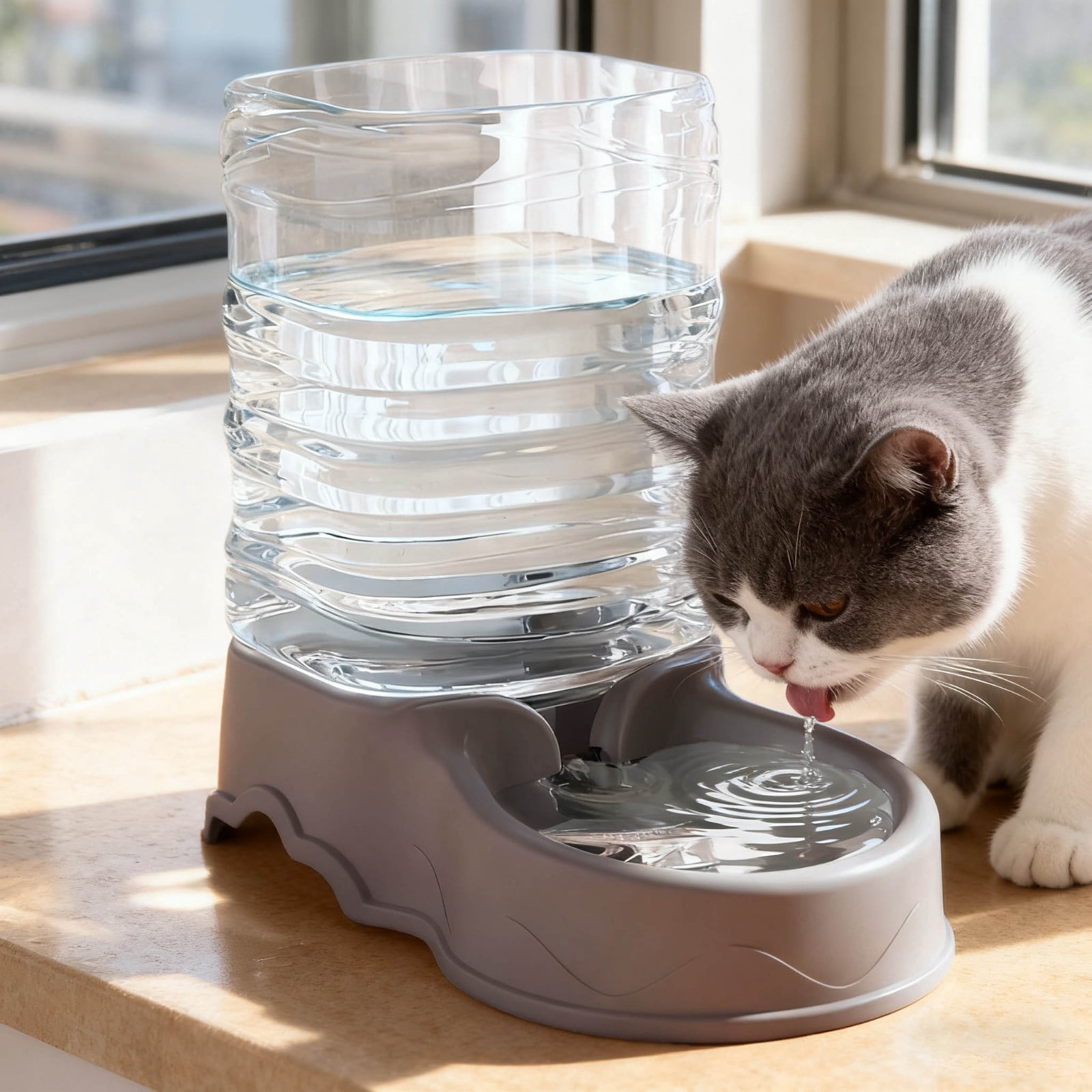 Automatic Pet Feeder and Water Dispenser Combo for Cats and Dogs Convenient Solution for Short Trips