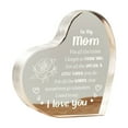 thumbnail image 3 of CxhicLuv Acrylic Heart Shaped Keepsake, Personalized Mother’s Day Gift, Custom Engraved Home Décor for Mom, Unique Family Gift for Special Occasions, Thoughtful Birthday Gift for Mom, 3 of 3