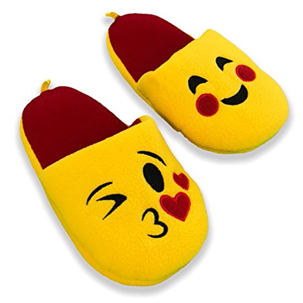 Emoji Emoji Unisex Kids Plush Slippers