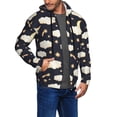 thumbnail image 3 of Zip Up Hoodies for Men - cute clouds moon stars Starry sky Long Sleeve Comfrt Men'S Fashion Hoodies & Sweatshirts, Jackets for Men Hoodies Pullover Clothing Clothes with Pouch, 3 of 5