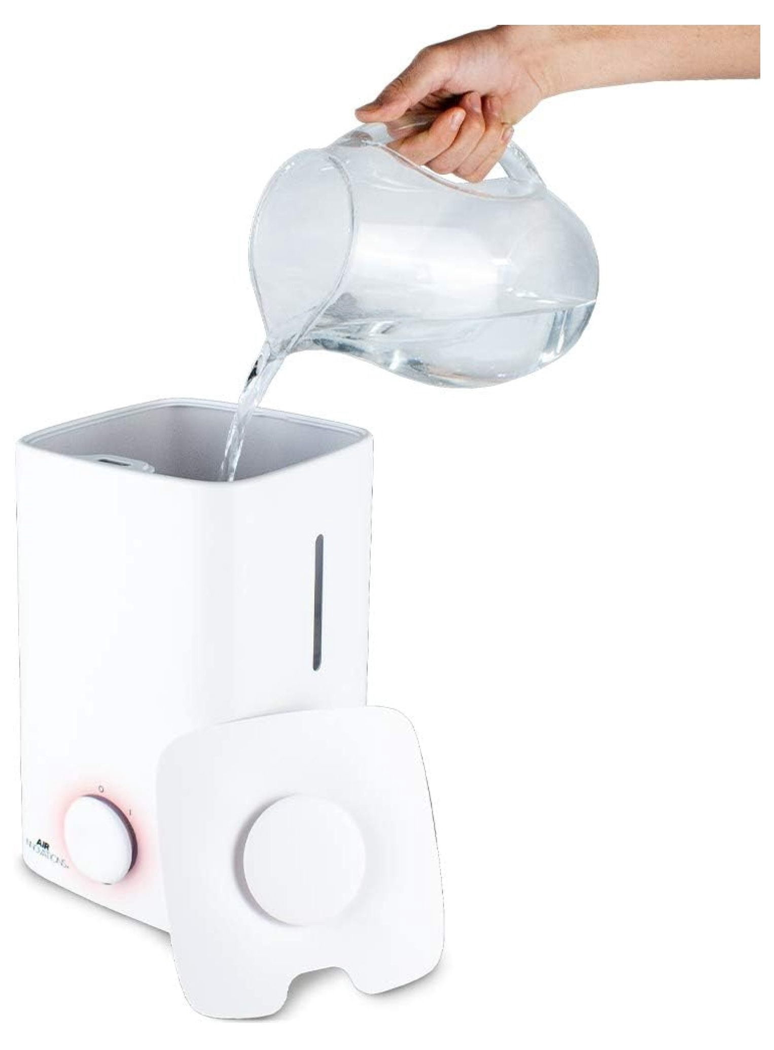 Humidifiers for Bedroom Convenient Oversized 4.5L Runs for 70 Hours for Large Room up to 400 Sq Ft Top Fill Cool Mist Humidifier Ideal for Baby Room and Plants MH-419, White, 1.2