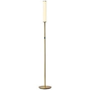 O?Bright Dimmable LED Cylinder Floor Lamp, Full Range Dimming, Minimalist Standing Pole Lamp / Torch Lamp, Floor Lamps for Living Room, Bedrooms, Porch, Patio, and Office, Antique Brass (Gol
