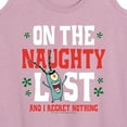 thumbnail image 3 of SpongeBob SquarePants - Plankton Naughty List - Women's Racerback Tank Top, 3 of 6