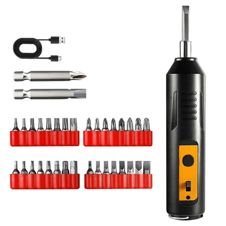 

Brushless Screwdriver Household Small Function USB Rechargeable Purpose Lithium Drill Flat Head Screwdriver Glasses Screwdriver Set Mini Cordless Screwdriver for Glasses Frame Mini Screwdriver for