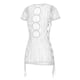 thumbnail image 3 of VISgogo Vestido de verano transparente para mujer, color sólido, manga corta, ahuecado, vestido de playa VISgogo moda, 3 of 10