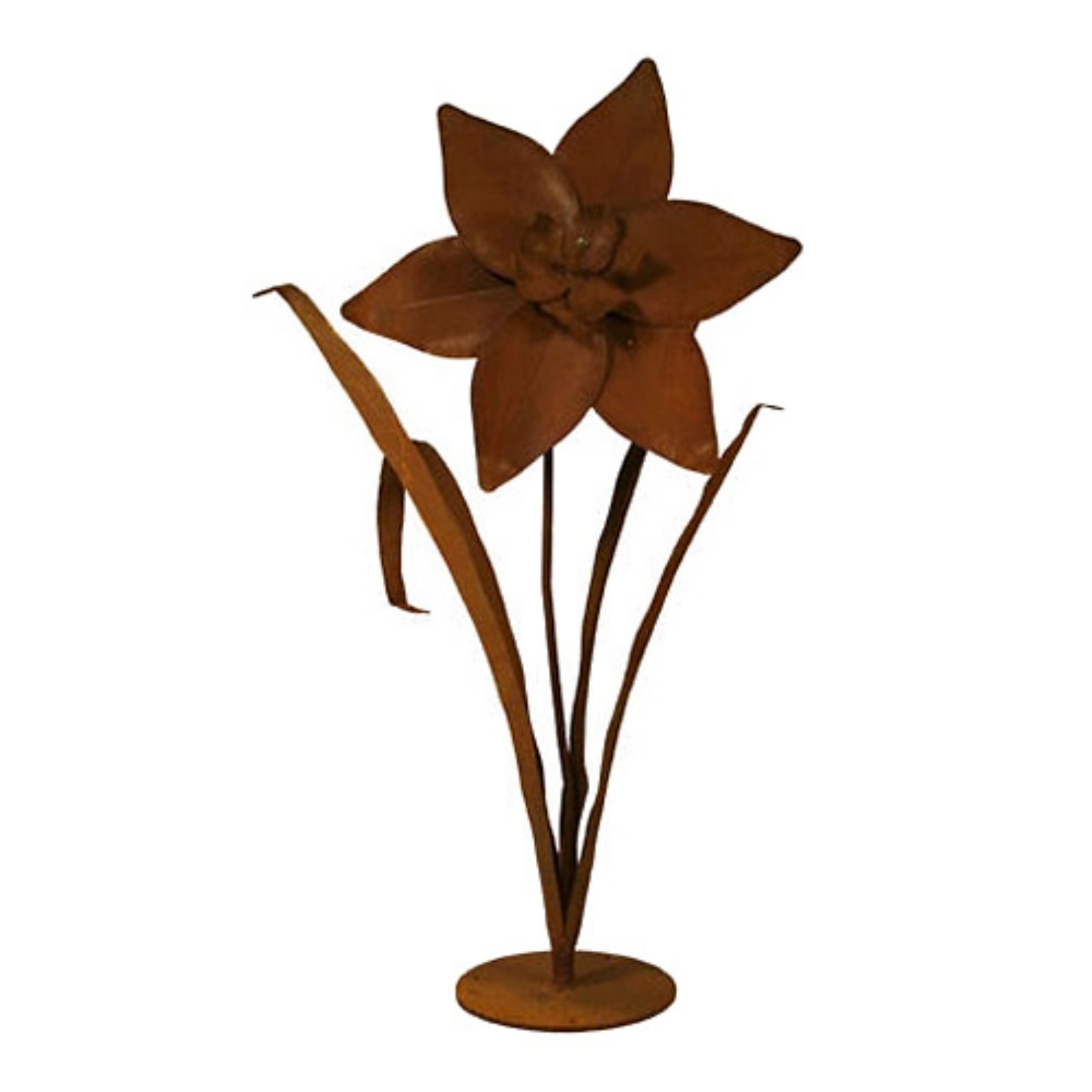 Patina Daffodil Outdoor Metal Sculpture - image 2 of 2