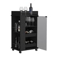 thumbnail image 7 of Newboti Furniture Baltimore Bar Cart with Casters, Glass Door and 2-Side Shelf 30939, 7 of 7