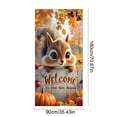 thumbnail image 3 of Tyidzon 1Pc Thanksgiving Banner, 35 x 71 inch Maple Leaves and Pumpkin Fall Door Cover for Farmhouse Harvest Thanksgiving Decorations, 3 of 6