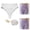 Light Gray, variant on Women's Menstrual Panties Mid-Waist Seamless Cotton Postpartum Underwear, Leak Proof Full Coverage Period Briefs, Invisible Protective Sanitary Briefs, Breathable Non-Marking Menstrual Knickers