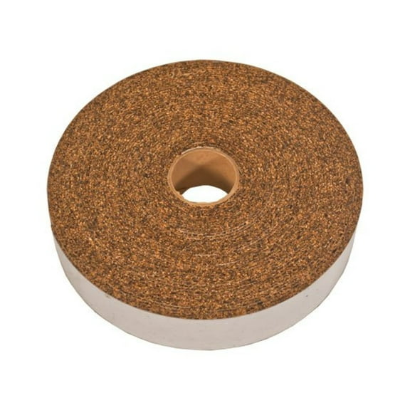 Cork and Rubber Stripping with Adhesive 1/8" Thick X 1" Wide X 25' Long brown