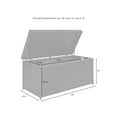 thumbnail image 2 of Crosley Furniture Palm Harbor Wicker Outdoor Storage Box for Patio Furniture Cushions and Pool Toys, 2 of 9