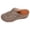 b-Khaki, variant on HEWUQI Clogs for Women Casual Closed Toe Comfortable Slip on Mules Cushioned Non Slip Platform Dress Shoes for Walking Work Business Travel b-Brown Size 6.5