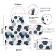 thumbnail image 7 of Blue Gold Hexagon Marble Apron-Garden Aprons for Women with Pockets-Cotton Linen Waterproof Kitchen Cooking Gardening Aprons Adjustable for Kitchen,Cooking,BBQ and Salon 33x27 Inch, 7 of 7