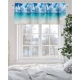 thumbnail image 5 of Ocean Beach Valances for Windows Summer Nature Sea Sky Cloud Scenery Valance Rod Pocket Light Filtering Short Window Treatments Curtains for Kitchen Bathroom Living Room Bedroom, 60 x 18 Inch, 5 of 7