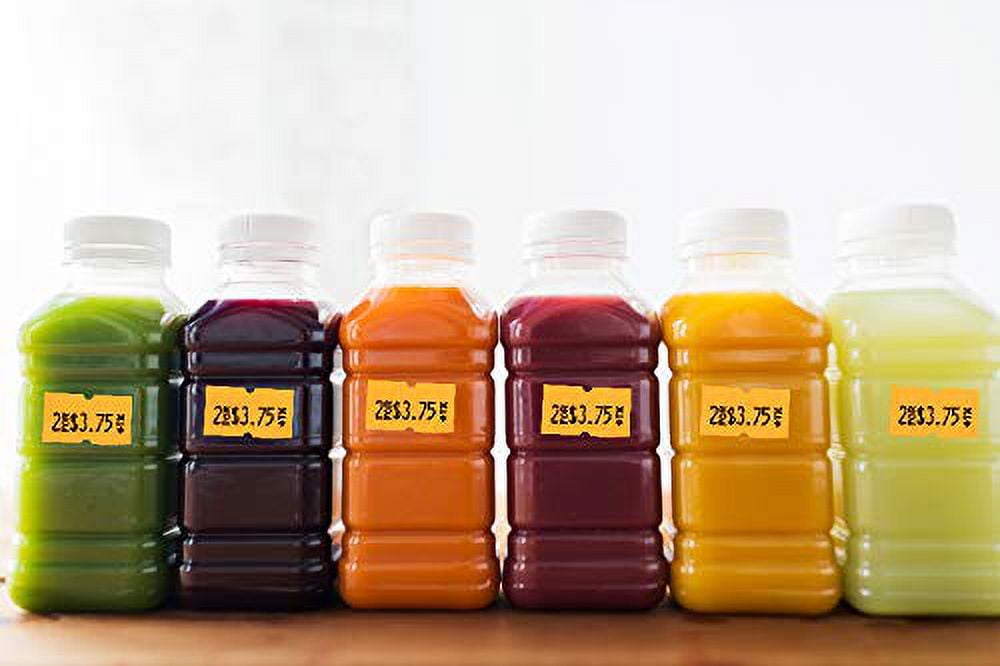 Perco 1 Line Fluorescent Orange Labels - 1 Sleeve, 8,000 Blank Pricing Labels for Perco 1 Line Price and Date Guns