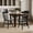 Black, variant on Dhole Windsor Spindle Back Dining Chair Set of 2, Solid Hardwood Kitchen and Dining Room Seating in White