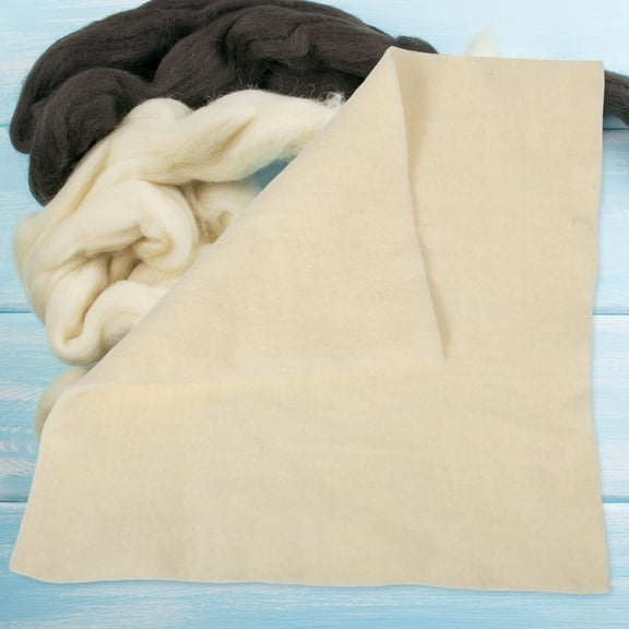 WEUVEB Beige Felt Fabric Sheets Soft Thick Material for Crafts, Sewing, Home Decoration, and Handcraft Projects