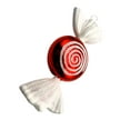 thumbnail image 5 of Set of 4 Red & White Candy Ornaments, 6-Inch – Holiday Tree Decorations, 5 of 5