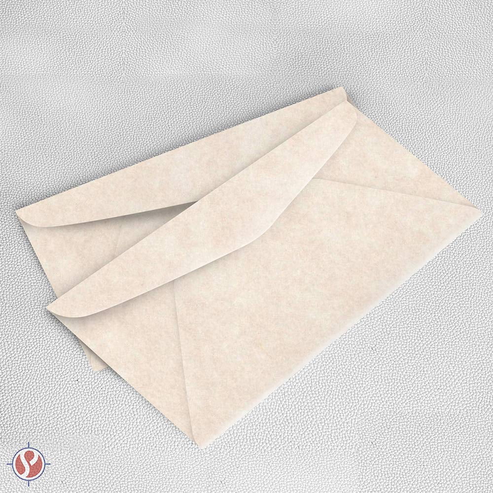 Premium Parchment #10 Business Envelopes - for Invitations, Greetings, Holiday, Office, Invoices, Letters, Mailings| 4 1/8 x 9 1/2 Inches | 500 Per Pack (Natural Cream)